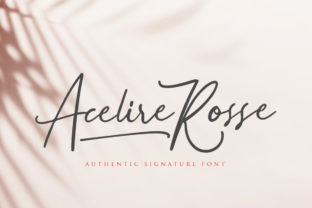 Acelire Rosse: A Handwritten Font for Editorial Elegance