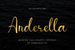 Anderella: A Bold Handwritten Font