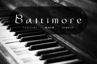 Baltimore Font: Elegant Script for Editorial Design