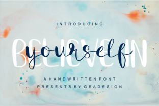 Believe in Yourself Font for Web Design