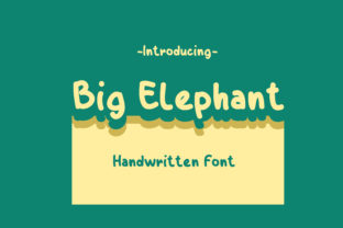 Big Elephant: A Bold, Handwritten Font for Creative Projects