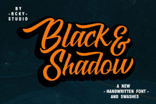 Black Shadow: A Bold Handwritten Font