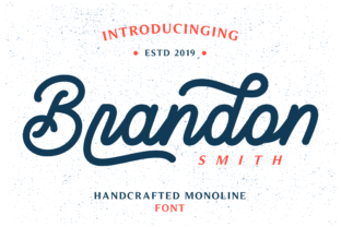 Brandon Smith Font: Elegant Script for Editorial Design