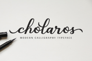 Cholaros: A Bold Calligraphy Font