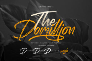 Domillion: A Bold Handwritten Font for Creative Projects