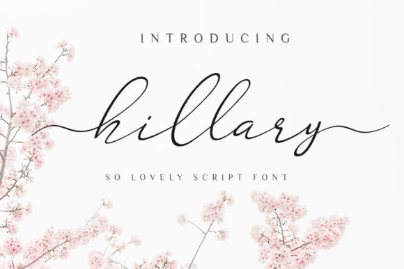 Hillary: A Script Font for Editorial Elegance