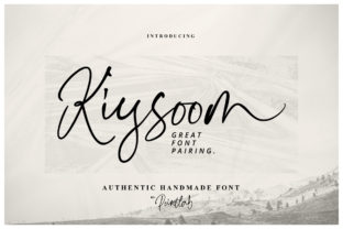 Kiysoom: A Handwritten Font for Web Design