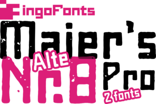 Maier s Alte Nr. 8 Font for Handmade Creations
