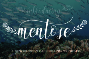 Mentose: A Handwritten Font for Web Design
