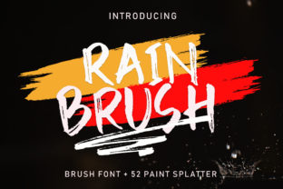 Rain Brush Font for Web Design