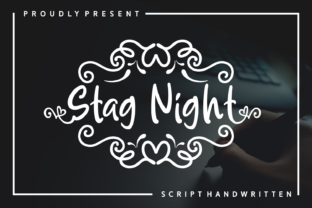 Stag Night: A Romantic Handwritten Font