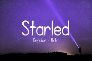 Starled: A Handwritten Font for Creative Makers